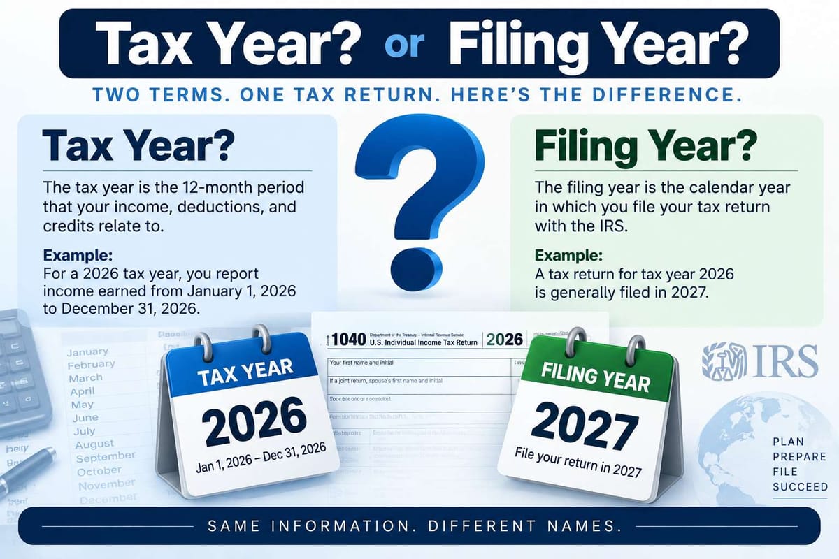 Tax Year vs Filing Year: What's the Difference?